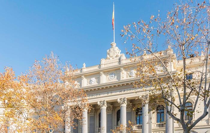 face de la bourse de madrid