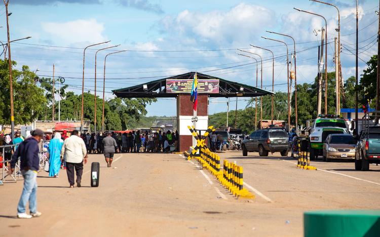 La frontière qui sépare la Colombie du Venezuela.