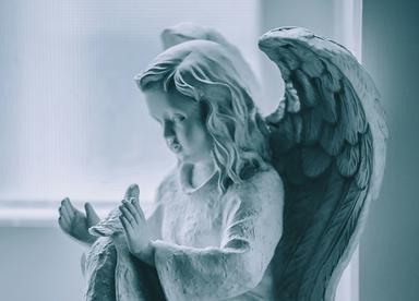 un ange et une colombe