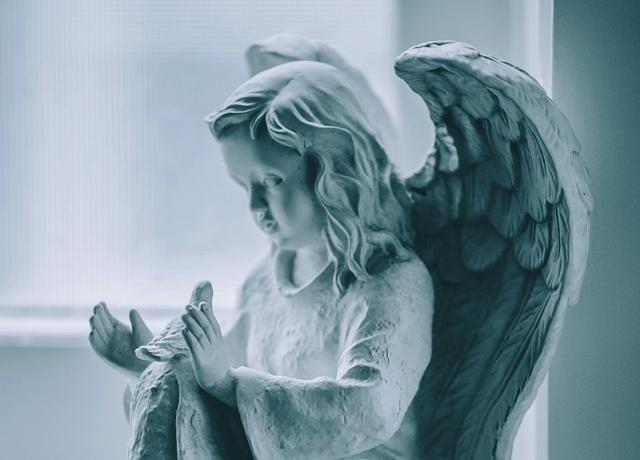 un ange et une colombe