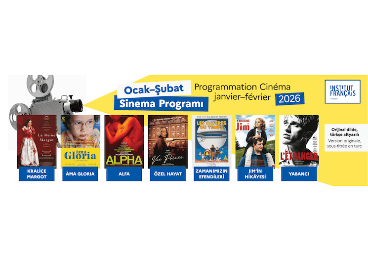 Programmation cinéma janvier février 2026 à l’Institut français d’Istanbul