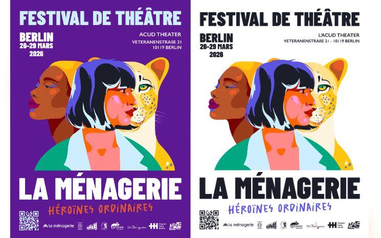 Affiches de l'évènement Héroïnes Ordinaires, un festival de théâtre