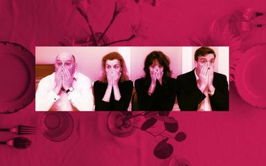 IonescoDinner at the SmithsImmersive Show in English at Riverside Studios