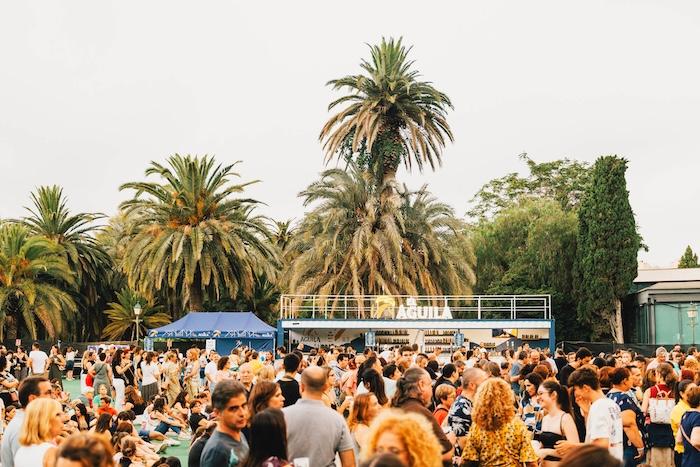 foule aux conciertos de viveros à valencia