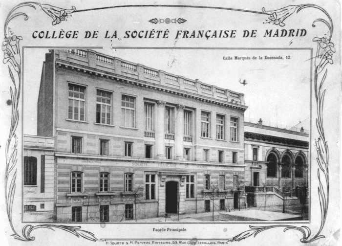 photo en noir et blanc de la société française de madrid