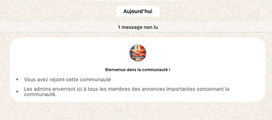 Capture d’écran groupe entraides