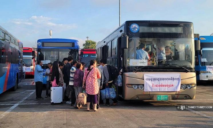 Khmer New Year : 600 bus gratuits pour voyager depuis Phnom Penh