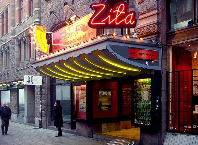 Devanture du cinéma Zita Follets Bio Stockholm