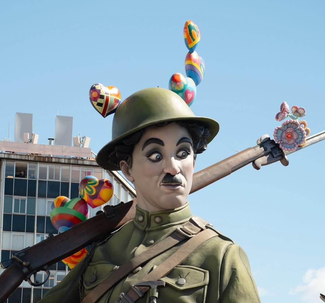 ninot de charlie chaplin à valencia
