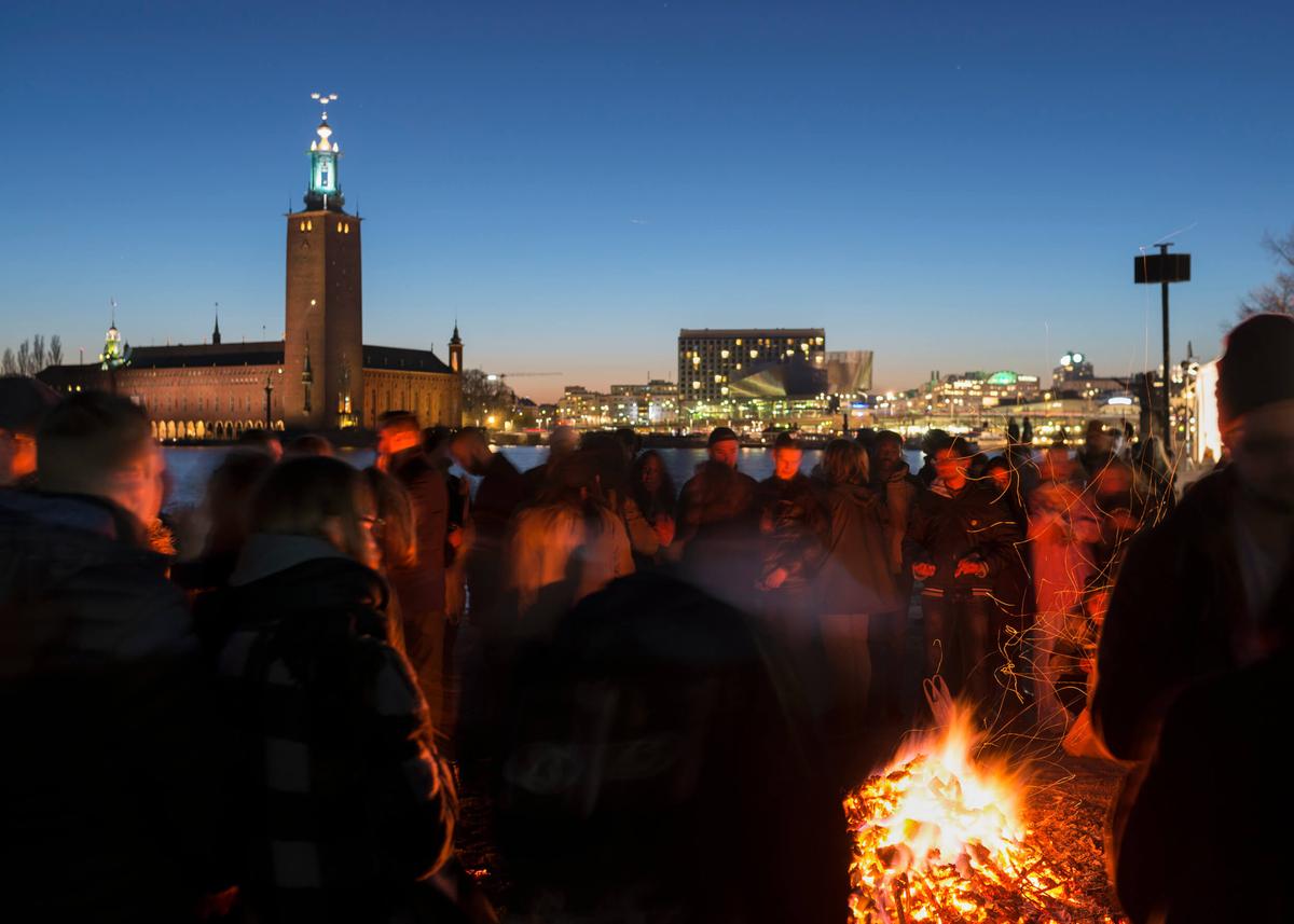 célébration de Walpurgis à Stockholm