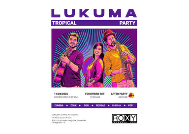 Concert Lukuma au Roxy Istanbul le 11 avril 2026 soirée tropicale Beyoğlu musique latino expats