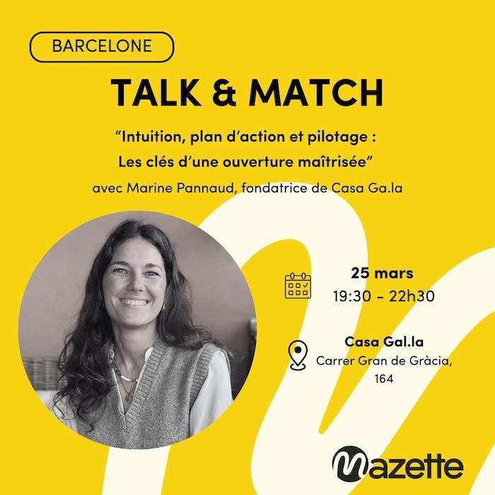 affiche talk-match de mazette barcelone