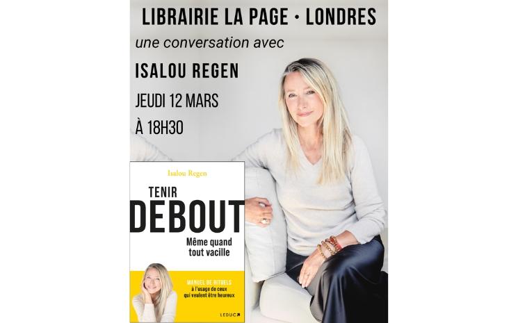 Isalou Regen, viendra à la librairie la Page pour présenter son livre