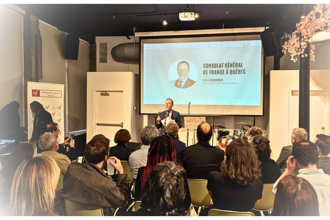 Éric Lamouroux Consul général de France à Québec à l'Alliance Française de Montréal