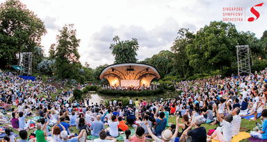 concert dans un parc en plein air