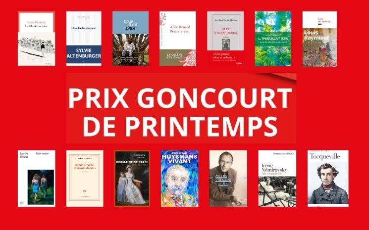 Les finalistes des Goncourt de printemps 2026