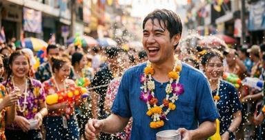Jeune à Songkran