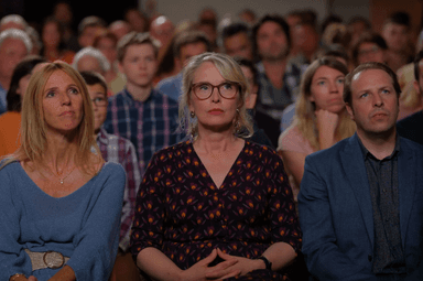 Julie Delpy (au centre) dans "Les Barbares". © Le Pacte