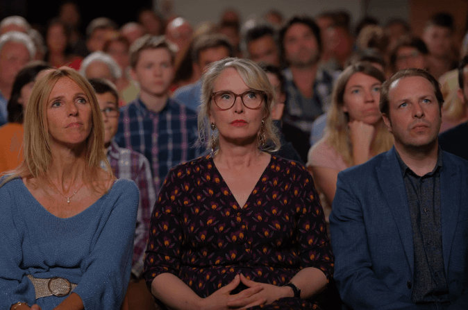 Julie Delpy (au centre) dans "Les Barbares". © Le Pacte