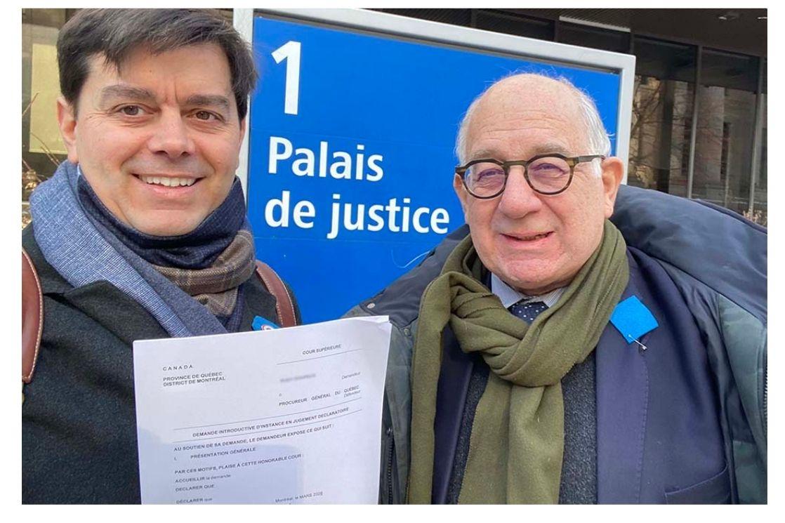Maître Gérard Samet et Florent Pigeyre