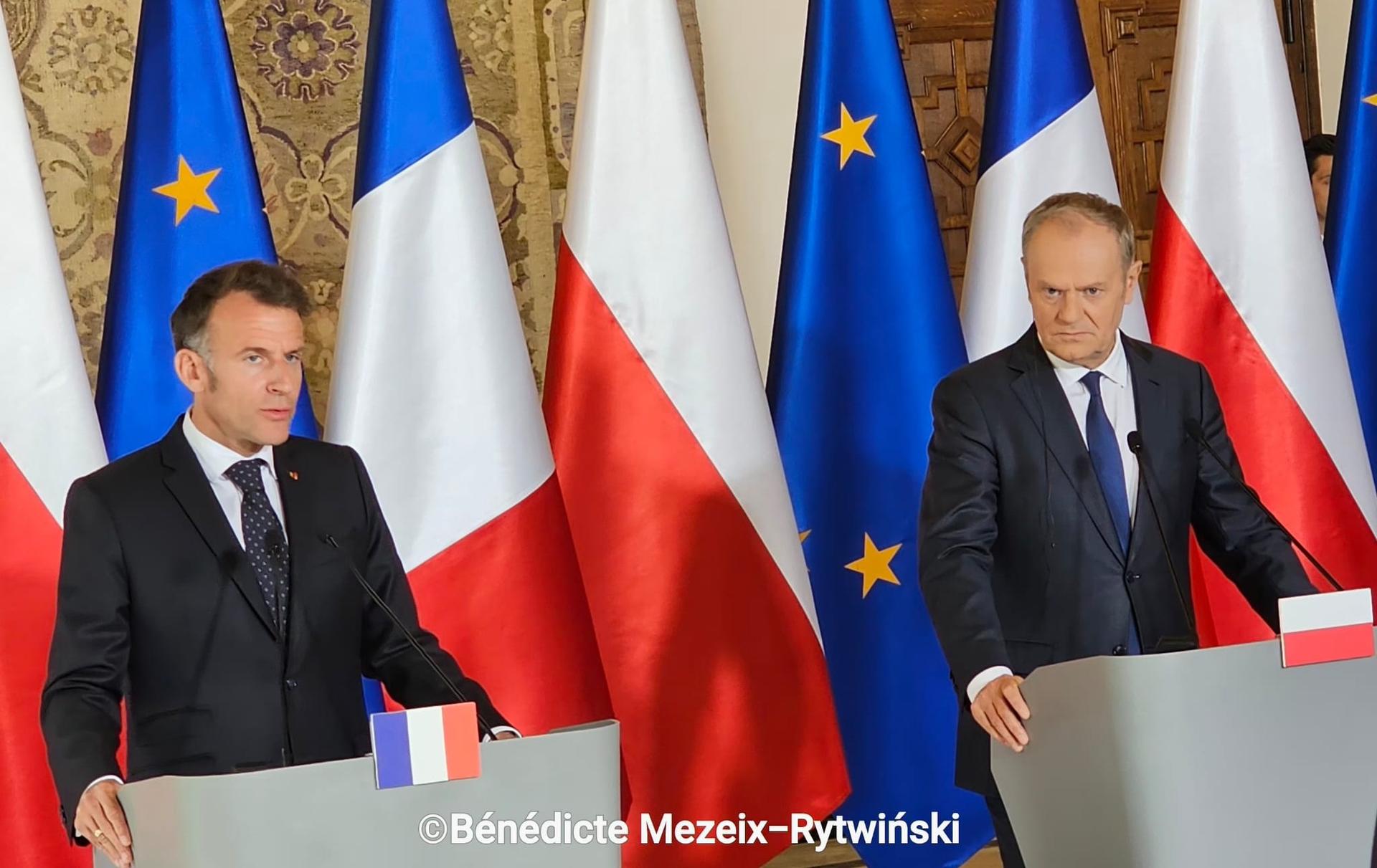 Emmanuel Macron et Donald Tusk