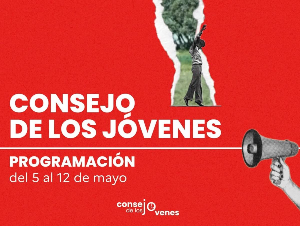 affiche rouge du consejo de los jovenes à l'institut francais de madrid