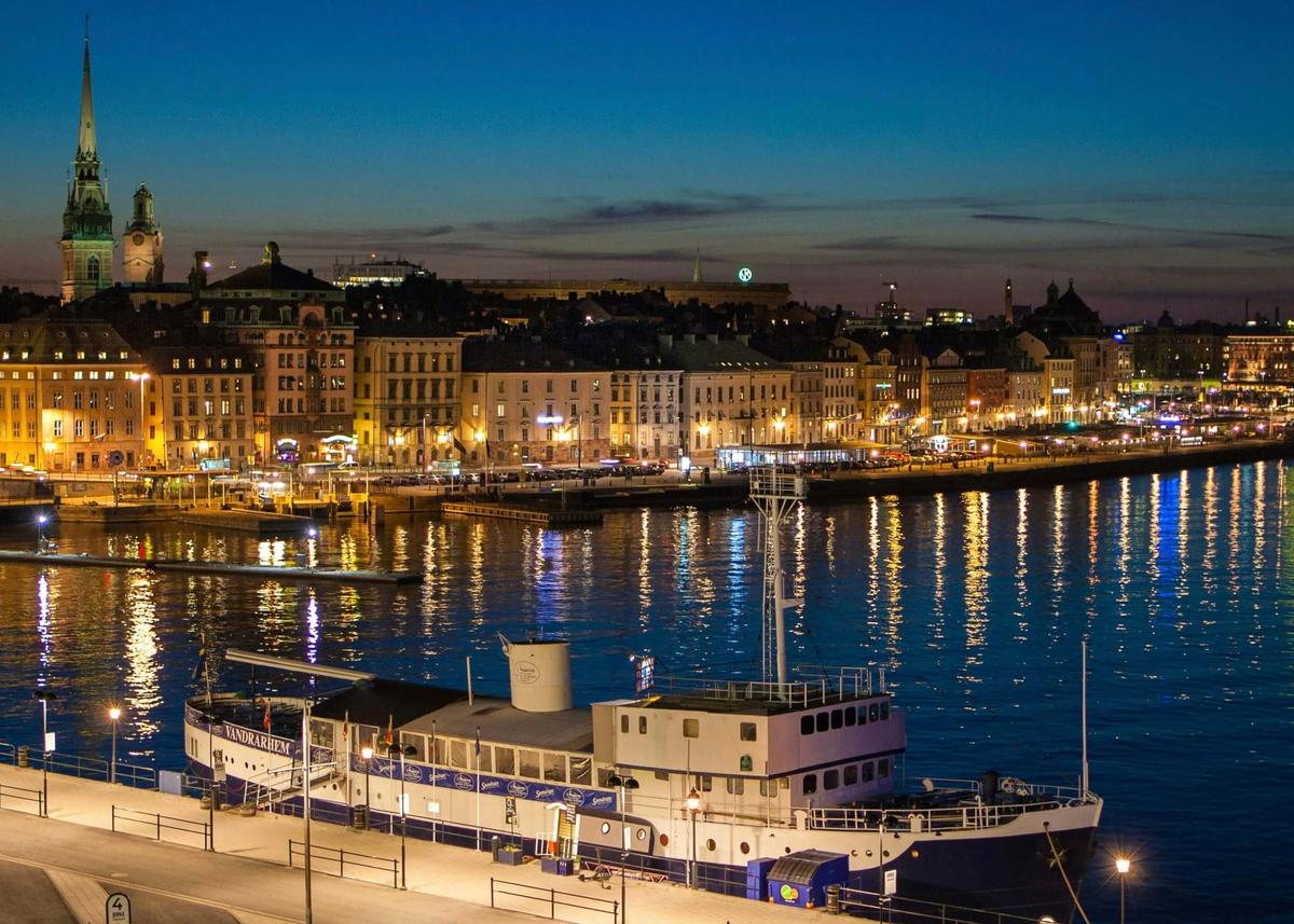 Stockholm vue de nuit