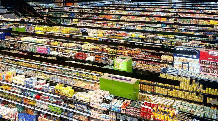 Rayons d'un supermarché