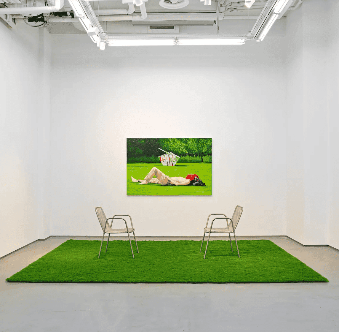 exposition Silent Dialogue Pi Artworks Istanbul peinture installation Özer Toraman