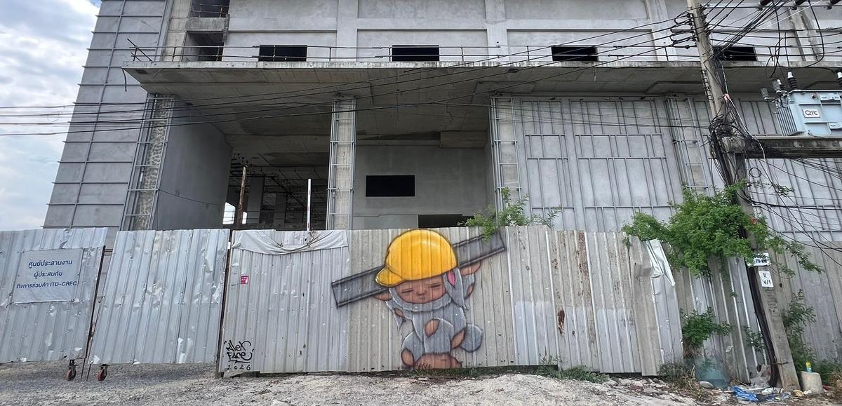 Tag Bangkok hommage travailleurs birmans