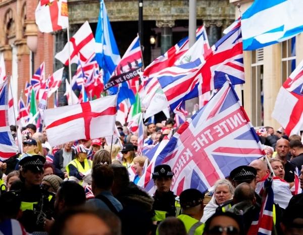 Manifesations extreme droite britannique