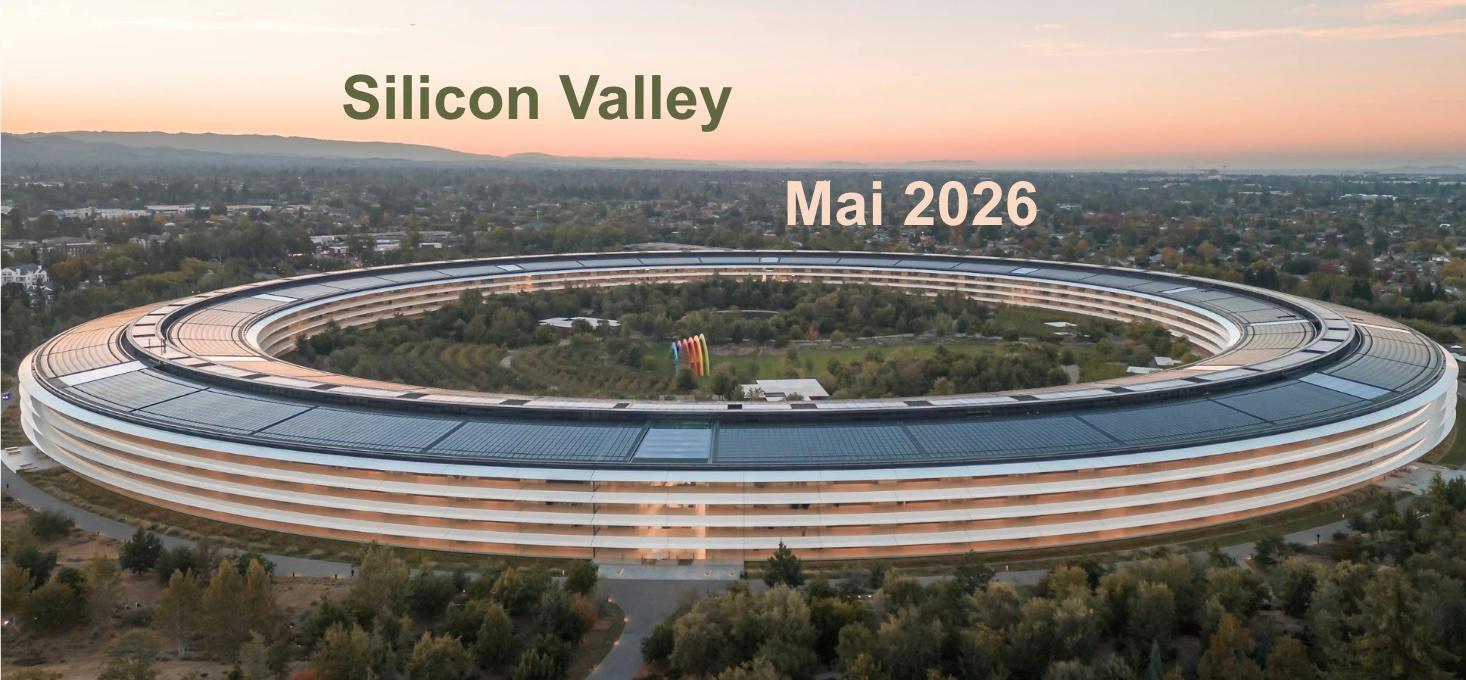 La park Apple à Cupertino, Silicon Valley, Californie