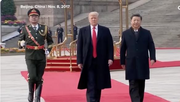 Trump and Xi in Beijing, 2017