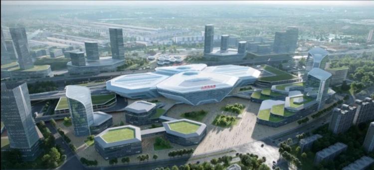 rendu numérique gare de Baoshan