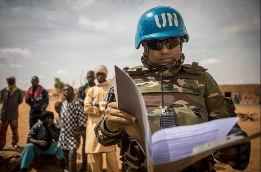 Casque bleu ONU