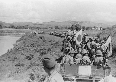 Avance de l’armée impériale japonaise en Indochine (Domaine public)