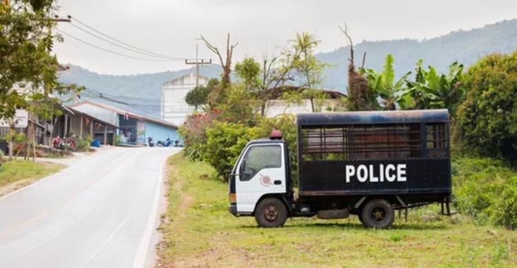 Camion de police sud Thaïlande