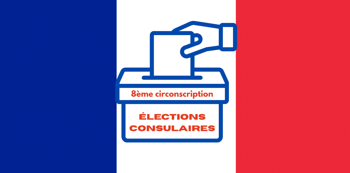Le drapeau français avec une urne pour la région de San Francisco