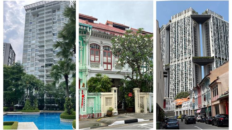 Installation dans les quartiers de singapour