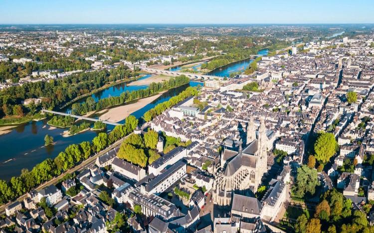 vue aérienne Tours