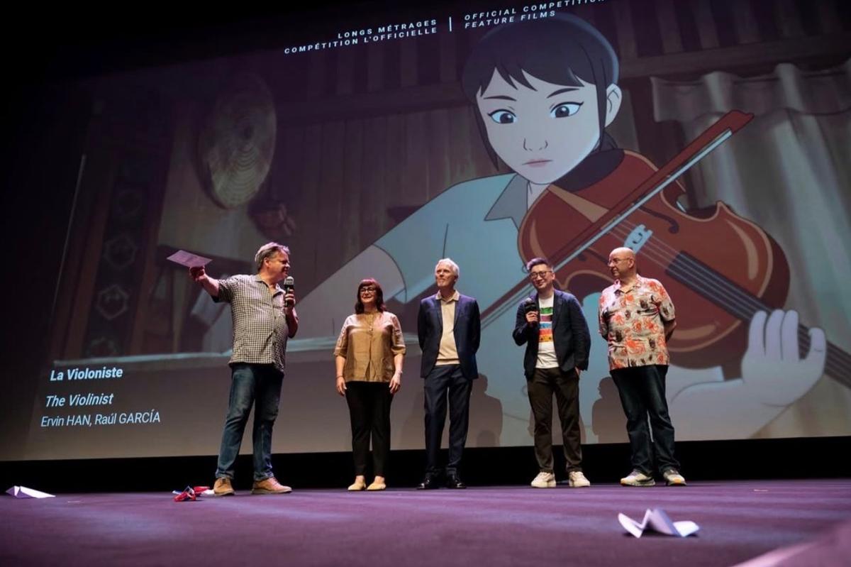 The violinist festival film animation annecy
