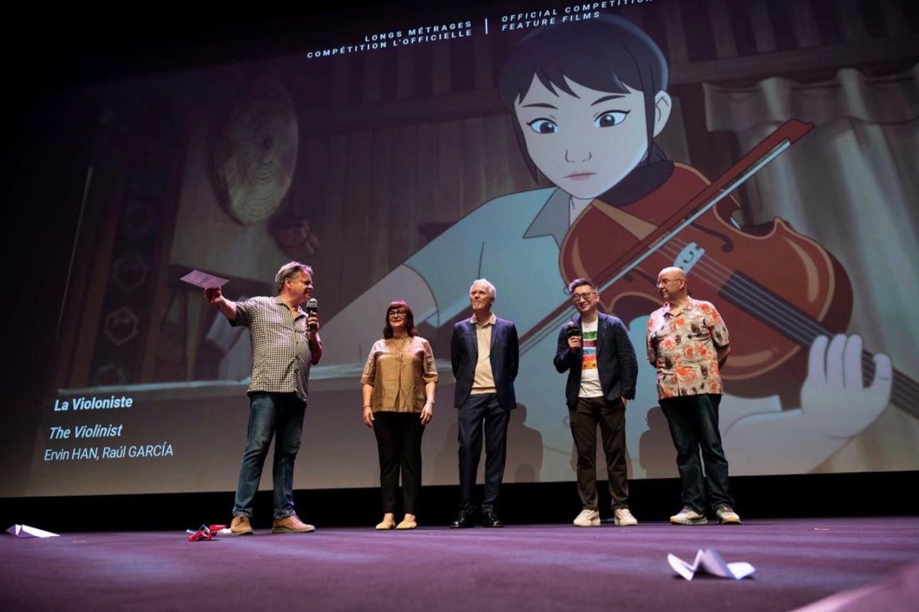 The violinist festival film animation annecy