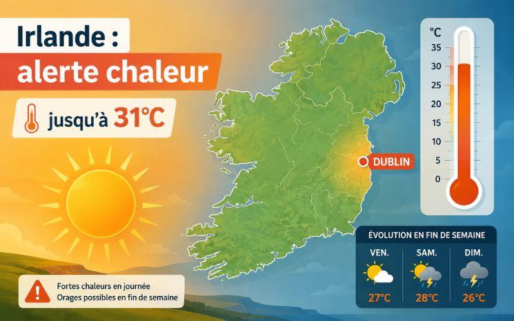 alerte chaleur en Irlande