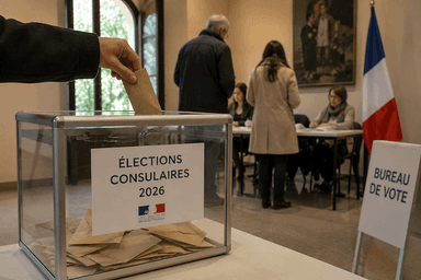 Des électeurs français votent lors des élections consulaires 2026 dans la circonscription Barcelone-Aragon-Baléares.