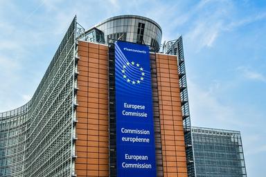Vue de face du bâtiment Berlaymont de la Commission européenne