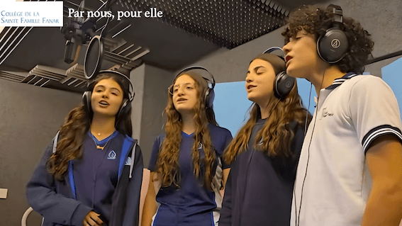 enfants Collège de la Sainte Famille Fanar Liban