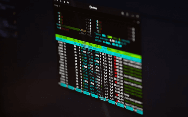Photo de code source sur un écran d'ordinateur