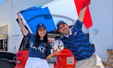 Concours de Panenka avec notre Smart « Scoopette » © Franck Pedretti Large