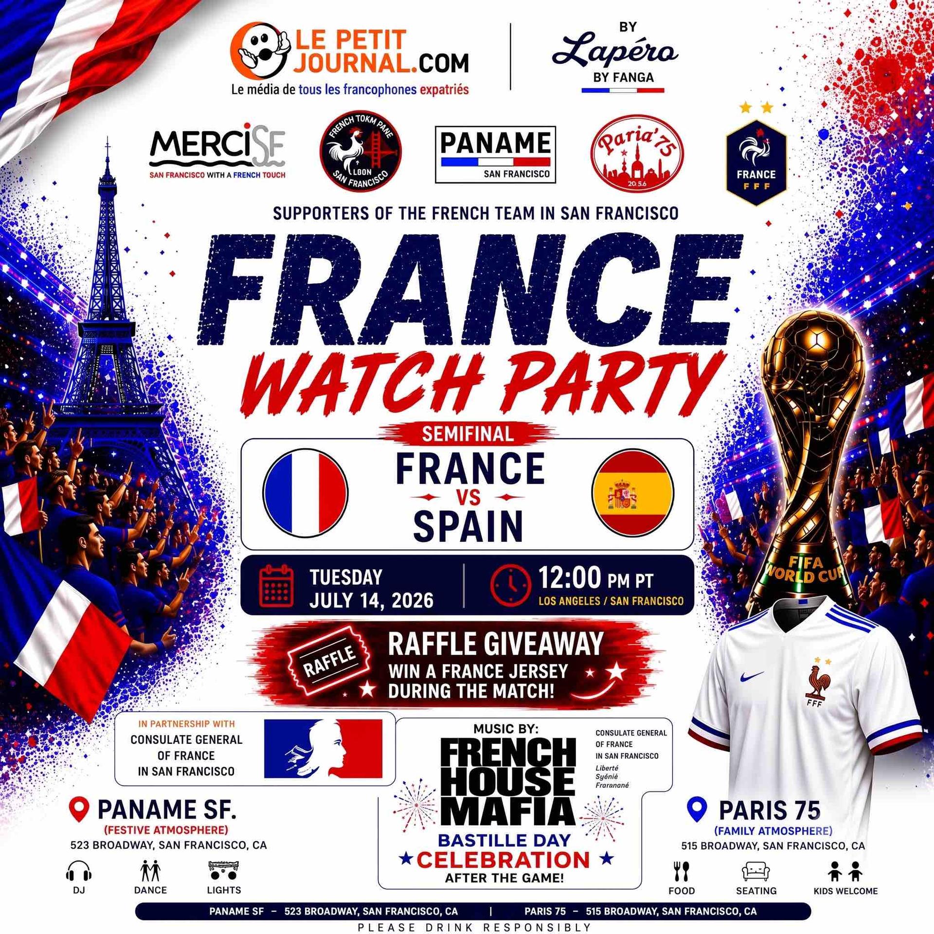 Affiche de la demi finale de la coupe du monde 2026