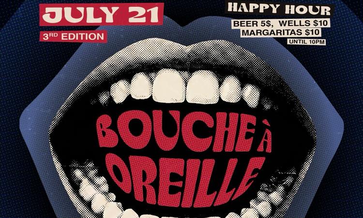 « Bouche à Oreille » le mardi 21 juillet 2028 au Silverlake Lounge © DR